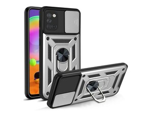 قاب محافظ لنز و حلقه دار سامسونگ Samsung Galaxy A31 Slide Camera &amp;amp; Ring Holder Stand Case