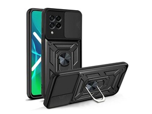 قاب محافظ لنز و حلقه دار سامسونگ Samsung Galaxy M53 Slide Camera &amp;amp; Ring Holder Stand Case