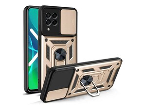 قاب محافظ لنز و حلقه دار سامسونگ Samsung Galaxy M53 Slide Camera &amp;amp; Ring Holder Stand Case