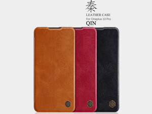 کیف چرم نیلکین وان پلاس Nillkin OnePlus 10 Pro Qin Leather Case