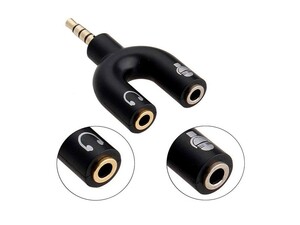 مبدل یک به دو میکروفون و هدفون 2خط به جک صدا 3خط Converter 3.5 mm Jack to Microphone and Headphones