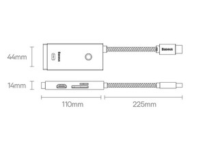 هاب تایپ سی 6 پورت بیسوس Baseus Lite WKQX050001 6-Port Type-C HUB