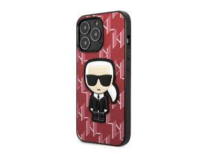 قاب چرمی آیفون 13 پرو مکس طرح کارل برجسته CG Mobile iphone 13 Pro Max Karl Lagerfeld Leather Case