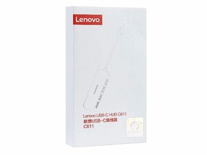 هاب تایپ‌سی با 4 پورت لنوو Lenovo Type-C to 4 USB 3.0 Data HUB C611