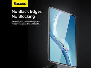 محافظ صفحه نمایش شیشه‌ای تمام صفحه هواوی میت‌پد پرو 12.6 اینچ بیسوس Baseus 0.3mm Full-glass Tempered Glass Film SGBL022602