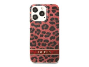 قاب محافظ براق آیفون 13 پرو مکس طرح پلنگی CG Mobile iphone 13 Pro Max Guess Leopard Hard Case