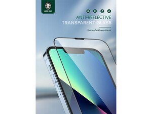 محافظ صفحه نمایش شیشه ای ضد انعکاس آیفون 13 پرو مکس گرین Green iphone 13 Pro Max Anti-Reflective Transparent Glass