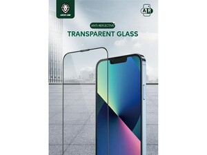 محافظ صفحه نمایش شیشه ای ضد انعکاس آیفون 13 پرو مکس گرین Green iphone 13 Pro Max Anti-Reflective Transparent Glass