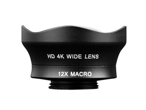 لنز موبایل واید و ماکرو Osino HD 4K Wide Lens &amp;amp; 12X Macro Lens