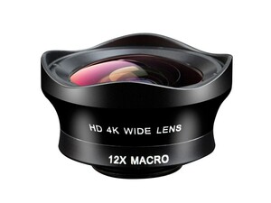 لنز موبایل واید و ماکرو Osino HD 4K Wide Lens &amp;amp; 12X Macro Lens