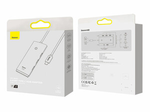 هاب چهار پورت یواس‌بی همراه کابل یک متری تایپ‌سی بیسوس Baseus Lite Series Type-C HUB WKQX030401