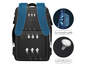 فروش کوله لپ تاپ مسافرتی ضد آب بنج BANGE BG-1909 Small 35L Backpack Waterproof Traveling Computer Bag