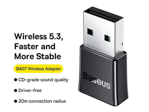 قیمت دانگل بلوتوث بیسوس مدل  Baseus BA07 Wireless Adapter ZJBA010001