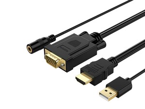 مبدل اچ دی ام آی به وی جی ای و صدا و میکرو یو اس بی اوریکو  ORICO VGA/HDMI Adapter Cable XD-HTVA 5m