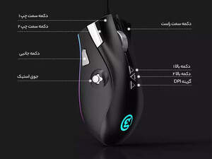 کیفیت ماوس مخصوص بازی گیم سیر GameSir GM200 special game mouse