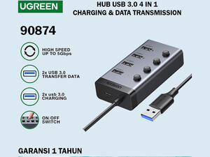 قیمت هاب 4 در 1 یوگرین Ugreen 4IN1 USB HUB 3.0 Adapter cm613-90874