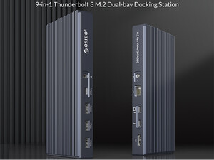 قیمت باکس اس اس دی تاندربولت 3 اوریکو ORICO TB3-S2 Thunderbolt 3 M.2 Dual-bay Docking Station