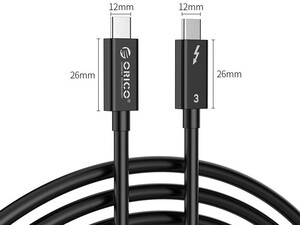 ORICO TBL05 Certified Thunderbolt 3 Data Cable (0.5M)