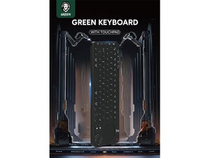 کیبورد بی سیم با تاچ پد گرین Green Dual Mode Portable Wireless Keyboard with Touch Pad