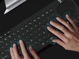 کیبورد بی سیم با تاچ پد گرین Green Dual Mode Portable Wireless Keyboard with Touch Pad