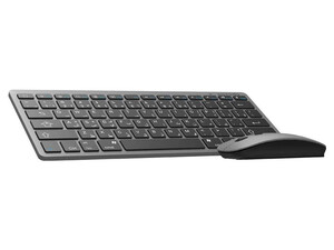 موس و کیبورد بی‌سیم پرودو مدلPorodo Bluetooth Keyboard with Mouse PD-BTKBMCO-GY