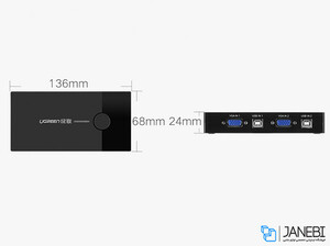 سوییچ KVM یوگرین با 2 پورت USB