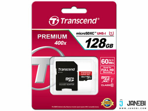 رم میکرو اس‌دی 128 گیگابایت Transcend Class 10 Premium 400X