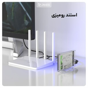 باکس هارد اینترنال به اکسترنال اوریکو با استند ORICO 2.5 inch Transparent USB3.0 Hard Enclosure Stand 2159U3