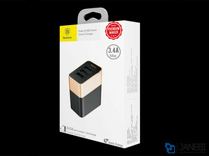 شارژر دیواری فست شارژ بیسوس Baseus Duke 3USB Smart Quick Charger