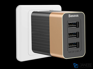 شارژر دیواری فست شارژ بیسوس Baseus Duke 3USB Smart Quick Charger