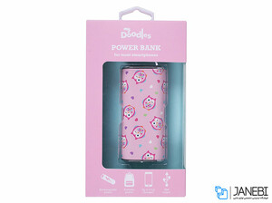 شارژر همراه طرح جغد صورتی مای دودلز My Doodles 4000mAh Pink Owl Power Bank