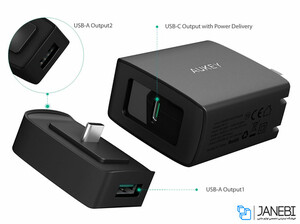 شارژر دیواری آکی Aukey PA-Y7 Wall Charger