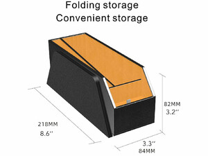 جعبه نظم دهنده و شارژر وایرلس سه کاره مدل 3IN1 Wireless Charging Car Storage Box