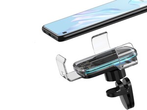 هولدر موبایل به همراه شارژ بیسیم بیسوس مدل BASEUS Explore Wireless Charger Gravity car mount محافظت ایمن از موبایل