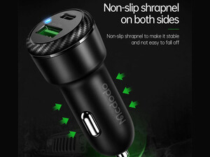 شارژر فندکی سریع تایپ سی و یو اس بی 38 وات مک دودو Mcdodo USB PD Type-C Quick Car Charger 38W CC-597