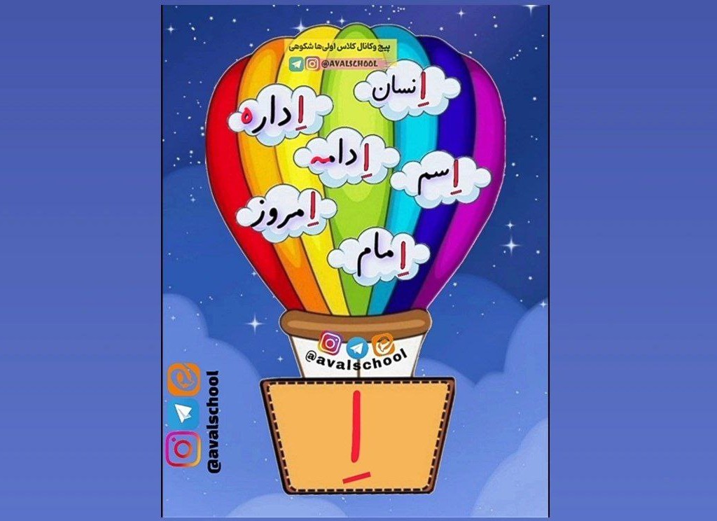 فلش‌کارت‌های درس استخر نشانه «چهار شکلی»