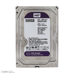 هارد دیسک اینترنال وسترن دیجیتال مدل WD05PURX ظرفیت 500 گیگابایت