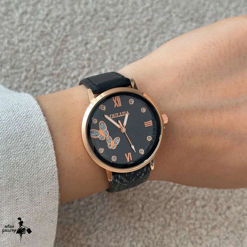 ساعت مچی اولیجیا پروانه کد AB1127