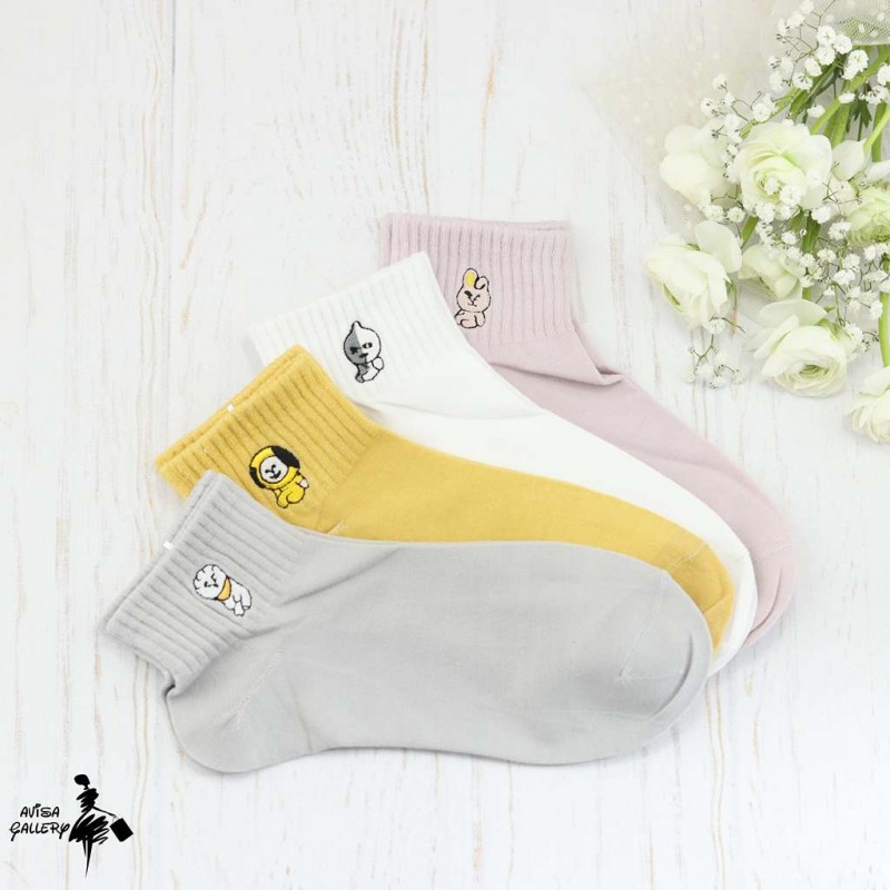 جوراب نیم ساق گلدوزی S9509