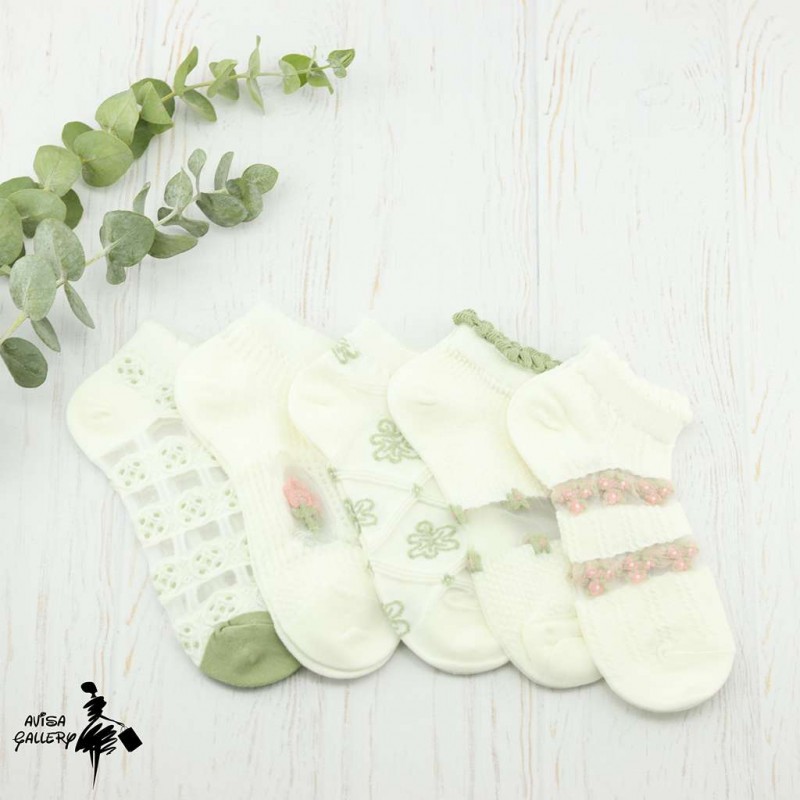 جوراب مچی فلاورS9524