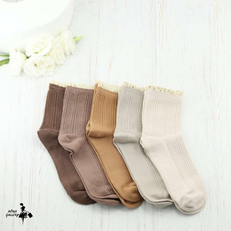 جوراب ساقدار گیپوری موکا S9531