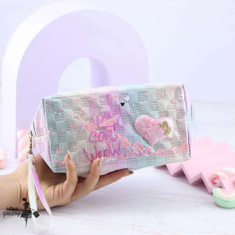 کیف لوازم آرایش هلوگرامی کد AB1065