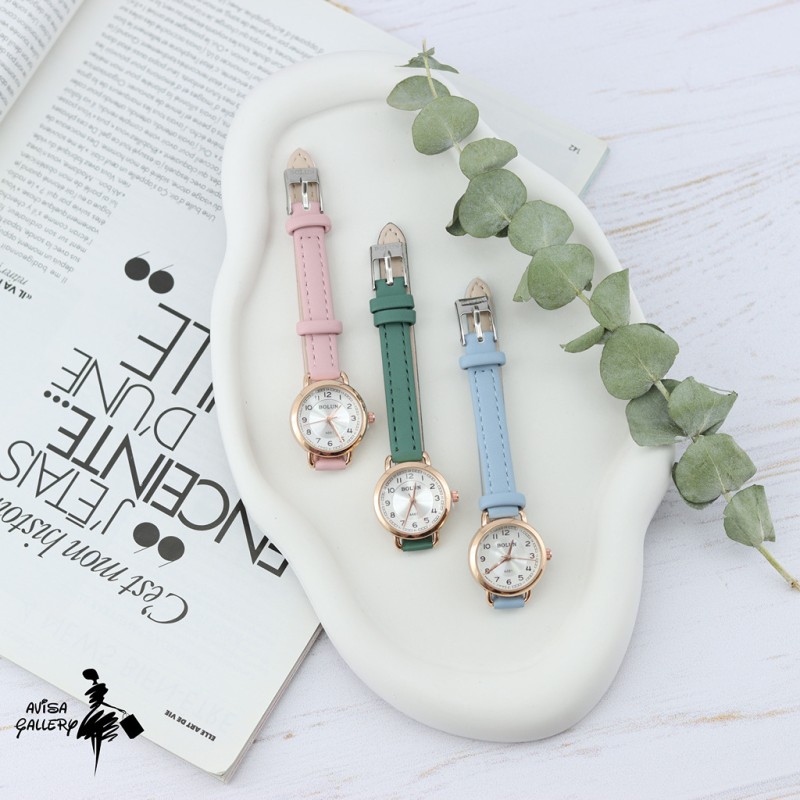 ساعت مچی بند چرمی  بلون کد AB1104