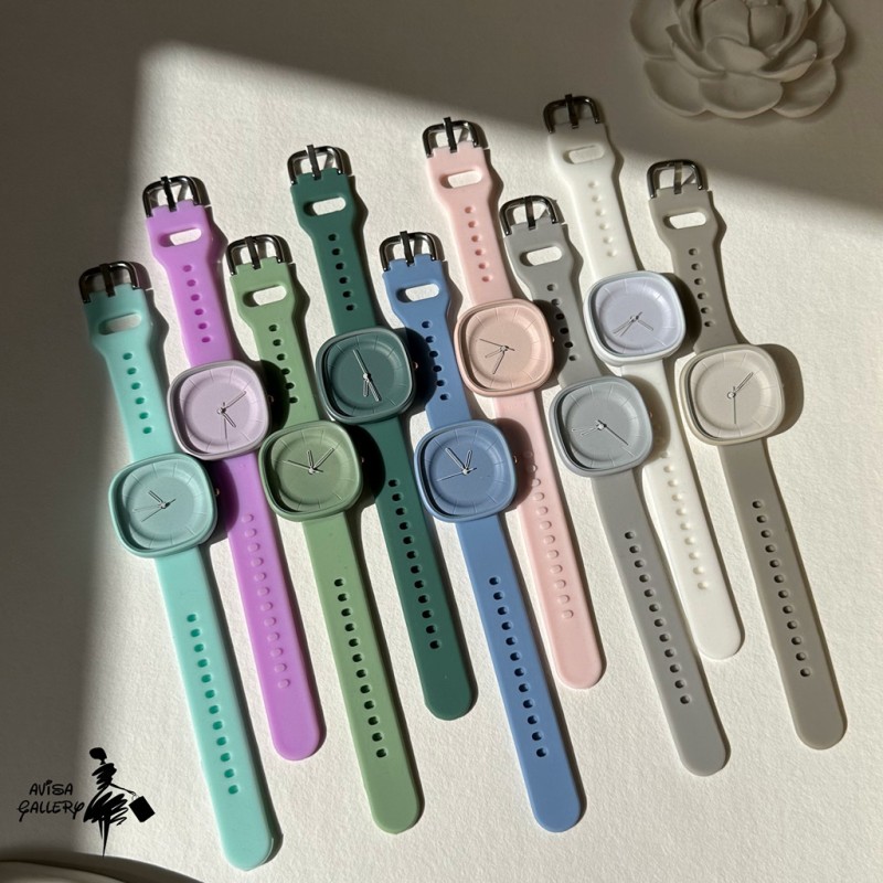 ساعت مچی بند سیلیکونی کوتانی مربعی AB1106