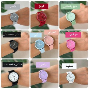 ساعت مچی بند سیلیکونی بلون خطی AB1022