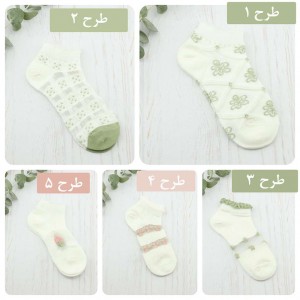 جوراب مچی فلاورS9524