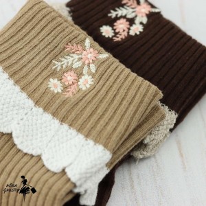 خرید جوراب نیم ساق گلدوزیS9522