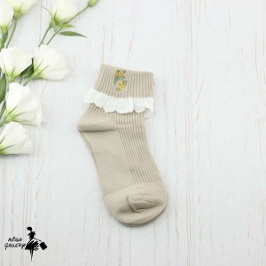 خرید جوراب نیم ساق گلدوزیS9522