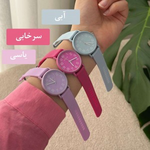 ساعت مچی بند سیلیکونی بلون عدد دار کد AB1004