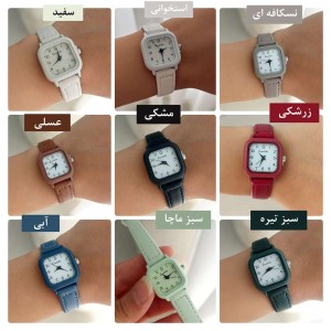 خرید ساعت مچی بند چرمی نبات کد AB1182